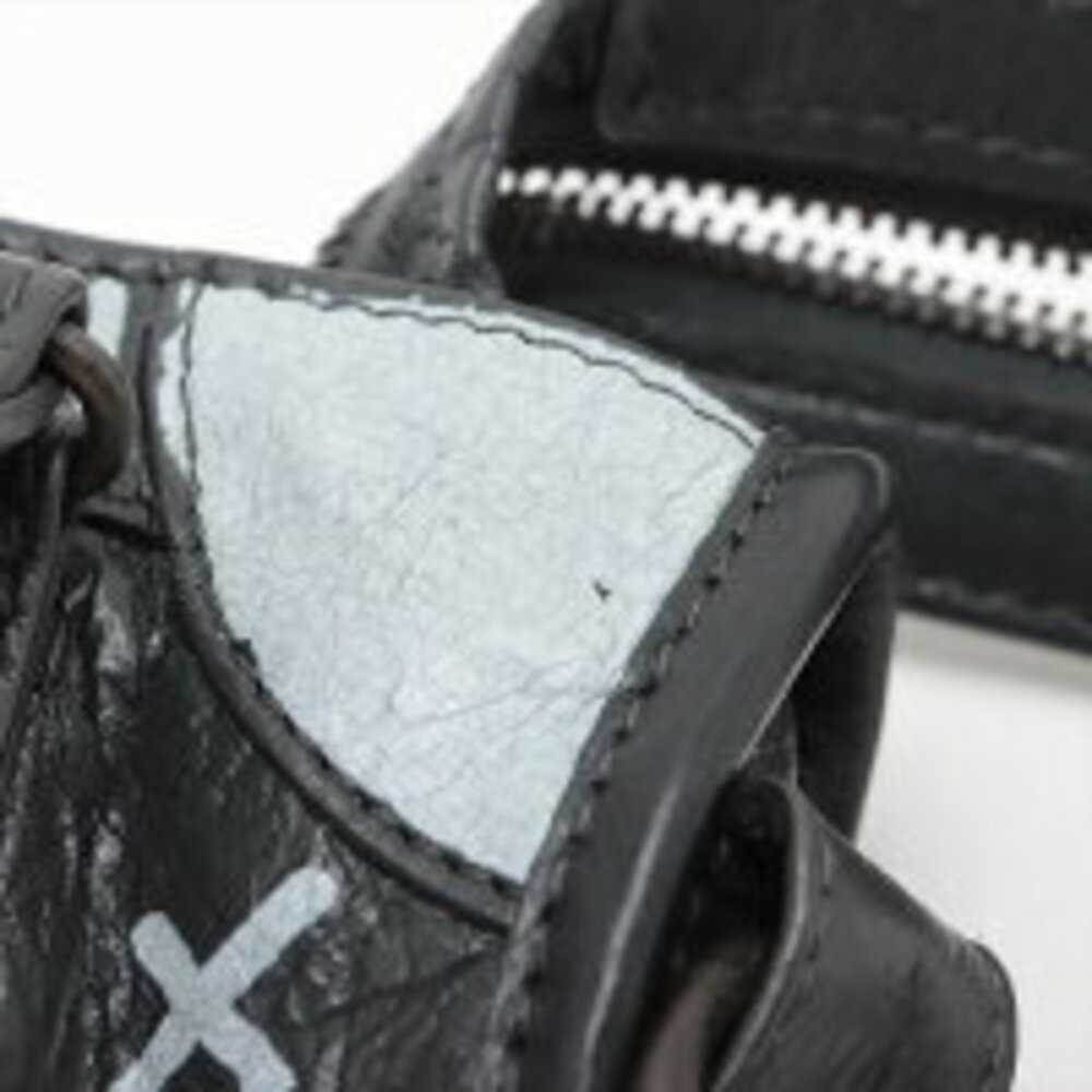 Balenciaga City Graffiti Paint Handbag Black - Picture 4 of 13
